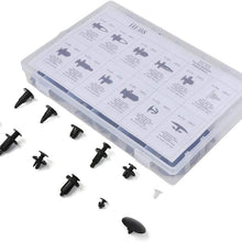 FEIPARTS 242Pcs Bumper Retainer Clips Car Fasteners Push Type Retainer Kits fit for Most Vehicles