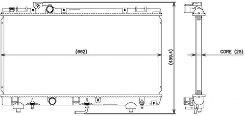 Denso 221-3106 Radiator