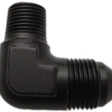 90 Degree Elbow Adapter -8 AN to 3/8 NPT Fitting Male for Changing Flow Direction
