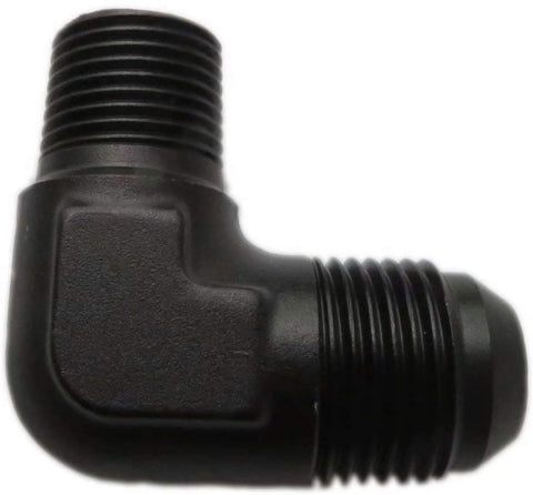 90 Degree Elbow Adapter -8 AN to 3/8 NPT Fitting Male for Changing Flow Direction