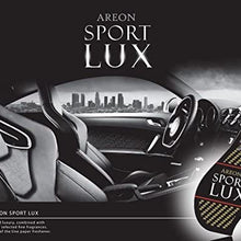 Areon Sport LUX Quality Perfume/Cologne Cardboard Car & Home Air Freshener, Silver (Pack of 3)