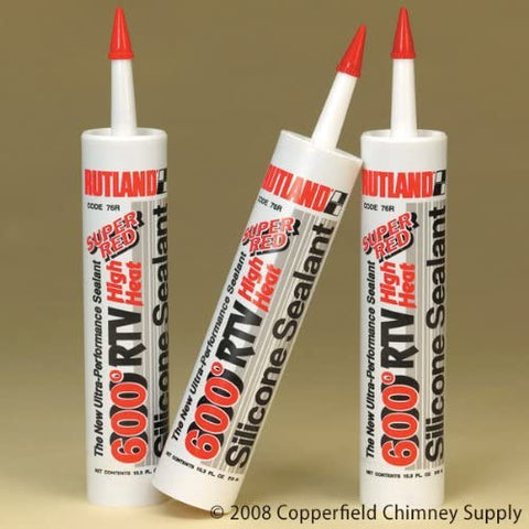 Copperfield 81530 RTV Red Silicone Sealant,10.3 oz. Cartridge, Pack of 12