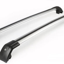 KPGDG Fit for Mercedes Benz GLA 2014-2019 Lockable Baggage Luggage Racks Roof Racks Rail Cross Bar Crossbar - Silver