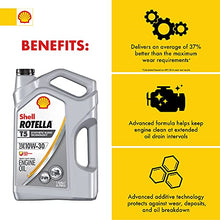 Shell Rotella T5 Synthetic Blend 10W-30 Diesel Engine Oil (1-Gallon, Case of 3)