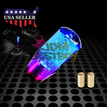 JDMBESTBOY Shift Knob Stick Crystal Transparent Bubble Purple Blue Throw Gear Shifter 20cm