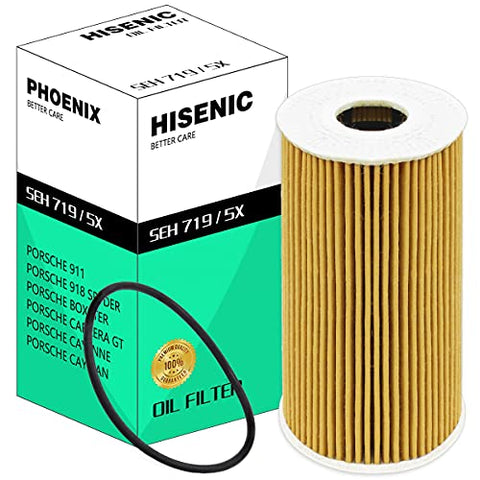 Porsche 911 Boxster Carrera Cayenne Cayman Oil Filter Metal-Free Replace Mann Filter Hu719/5x