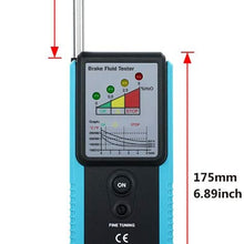 Automotive Brake Fluid Tester Car Oil Quality Diagnostic Tool 180° Pucker Oil Inspect LED Light Sound Alarm