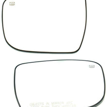 Parts N Go 2014-2017 Rogue Murano Pathfinder Replacement Mirror Glass Driver & Passenger Side Heated Left/Right Hand - 963664BA1A NI1325120