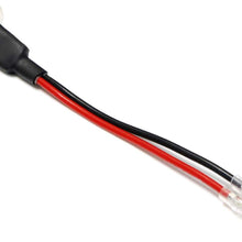 iJDMTOY (2) OEM H3 Socket/Adapter Wires For HID or LED Headlight Bulbs Installation Convesion