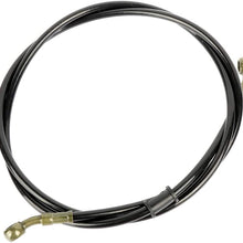 ZENITHKE black Motorcycle Braided Steel Brake Clutch Oil Hoses Line Pipe (Oil Hose Length 1.5m)
