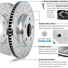 Power Stop K6480 Front & Rear Brake Kit with Drilled/Slotted Brake Rotors and Z23 Evolution Ceramic Brake Pads
