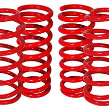 Fit 2015-2017 Honda Accord /2015-2017 Acura TLX (2.4L 4 Cylinder Engine Only) Suspension Lowering Spring Red (Front -2 inch/Rear -2.1 inch Drop)