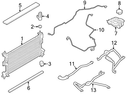 Genuine Ford (CV6Z-8005-A) Radiator Assembly