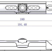 JCOLI Car Backup Reverse Rear View Camera HP 1080P Infrared LED for US License Plate Frame 170 Degree Night Vision