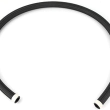Oil Hose, AN10 Black Nylon Braided Oil Hose Fuel Line Accessory Replacement