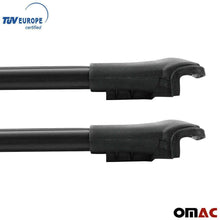 OMAC Roof Racks Cross Bars Carrier Cargo Racks Rail Aluminium Black Set 2 Pcs. for Mercedes M Class W166 2011-2015