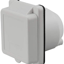 30Amp RV Power Inlet Box Nema L5-30P 30A Camper RV Power Inlet, 30A 125V Marine Shore Twist Lock Power Inlet for Camper RV, with Cover Cap White