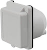 30Amp RV Power Inlet Box Nema L5-30P 30A Camper RV Power Inlet, 30A 125V Marine Shore Twist Lock Power Inlet for Camper RV, with Cover Cap White