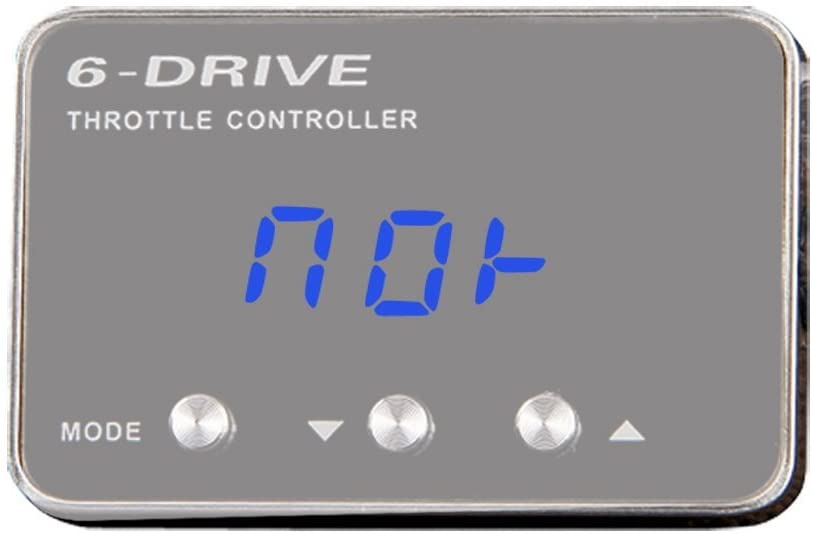 July King 6-Drive Electronic Throttle Controller for Seat Alhambra Altea Leon Mii Toledo Skoda Citigo Fabia NJ Octavia Superb Yeti, Super-thin Blue Light Display