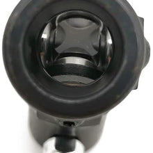 Ensun 3/4“ DD x 3/4” Round Black Single Steering Shaft Universal U Joint, Maximum Working Angle: 35° Degree, Total Length: 96mm (3-3/4")