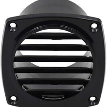Gazechimp Round Air Vent ABS Louver Grille Cover Black for Rv/Yacht/Boat