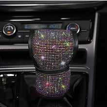 U So Shiny Bling Bling Car Gear Shift Cover, Cute Luster Car Interior Decor with Crystal Diamond for Women