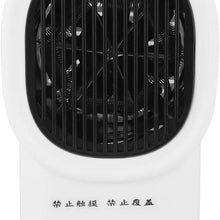 Fan Heater, Portable Compact Electric Tabletop Fan Heater Electric Warmer for Home Office Winter Use Tabletop Heater(White)