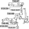 486550C010 - Arm Bushing (for Front Lower Control Arm) For Toyota - Febest