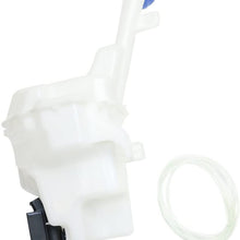 Windshield Washer Tank Assembly compatible with Hyundai Hyundai Accent 12-17 W/Pump and Cap Hatchback