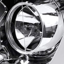 Carpartsinnovate For Chevy 14-15 Silverado 1500 Clear Halo Projector Headlights+LED Signal Lamps