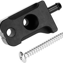 Turbo Boost Adapter, Aluminum Turbo Boost Tap Vacuum Sensor Adaptor Fits for A3 EA888 Engine, Black