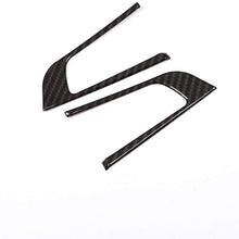 Carbon Fiber Style ABS Plastic Steering Wheel Decoration Frame Trim for Alfa Romeo Stelvio Giulia 2016 2017 2018, 2 pcs/set
