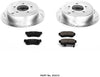 Power Stop K5213 Rear Brake Kit with Drilled/Slotted Brake Rotors and Z23 Evolution Ceramic Brake Pads