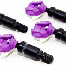 Set of 4 MAX MXSA001 TPMS 315mhz Tire Pressure Sensors for Nissan Replaces 407001LA0A 407001LA0B 407001LA0C 407001LA0D 407001LA0E w/Matte Black Aluminum Valve Stems