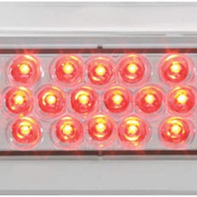 GG Grand General 76522 Red/Red LED Strobe Light (Oval Pearl Grommet and Pigtail)