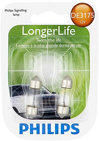 Philips DE3175 LongerLife Miniature Bulb, 2 Pack