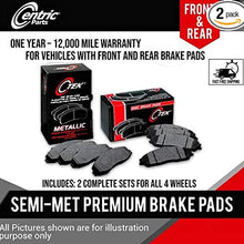 Centric FRONT and REAR Metallic Brake Pads 2 Complete Sets Fits Volvo S60, S80, V70, XC70