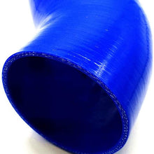 Universal 45 Degree 3.0 inch Silicone Hose Tubro Intake Intercooler Pipe Coupler (76mm 3.0", Black)