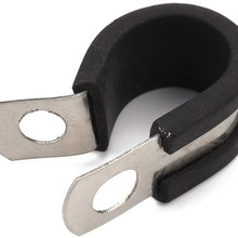 46 in 1 Car Rubber Cushion Pipe Clamps Stainless Steel Clamps Battery Jumper Cables