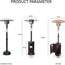 OCYE Outdoor Patio heaters, Gas heaters, Energy-Saving and Environmentally Friendly, Instant Heating, Suitable for Garden, Outdoor/Indoor, Commercial, dustproof and Waterproof