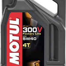 Motul 102708 / 104135 300v offroad 4t competition sy nthetic oil 5w-40 4-liter (102708 / 104135)