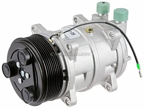 AC Compressor & 123mm 8-Groove A/C Clutch Replaces Diesel Kiki TM-16 488-46121 12v Tama Seltec Zexel Valeo - BuyAutoParts 60-02242NA NEW