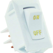 JR Products 12605 Brown SPST Labeled On/Off Switch