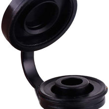 ORANDESIGNE Gas Can Vent Cap Push in Vent Replacement Cap Gas Container Breather Part Allow for Faster Flowing Fuel Fit Any Fuel Gas Water Diesel Can (Black(10))
