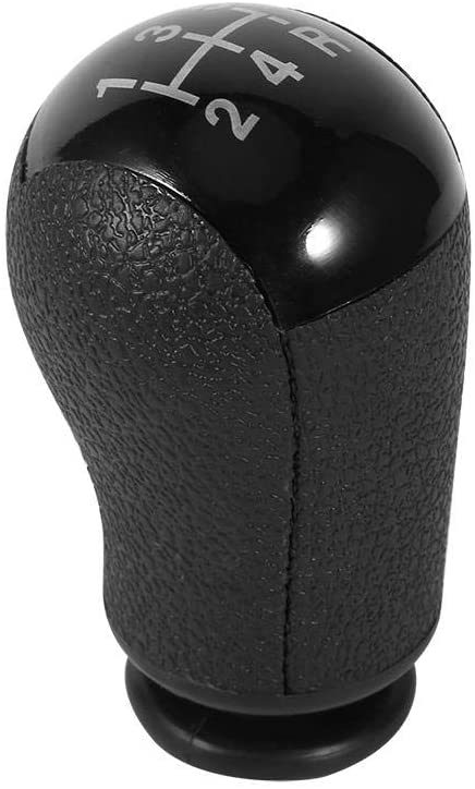 5 Speed MT Gear Stick Shift Knob, Manual Car Shift Knob Head Lever Shifter for Ford Focus Mondeo MK3 S-MAX Galaxy Mustang Transit(Gray)