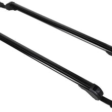 Liftstrut 2 Pcs 43.3" Roof Rack Cross Bars Luggage Carrier Black Bar fit for 2007-2016 Ford Edge,2001-2016 Ford Escape/Fiesta,2009-2016 Ford Flex,2000-2016 Ford Focus Aluminum top roof rack crossbars