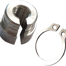 Garneck 2pcs Aluminium Cable Sleeve Throttle Cable Bushing Compatible for E30 E28 E39 E36 M20 M30 M50 S14 M60 Silver