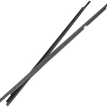 Newsmarts 4pcs Weatherstrip Window Seal Car Window Moulding Trim Seal Belt Compatible with 2009-2012 Toyota Corolla (Black)