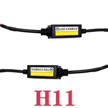 Wakauto 2pcs Car LED Headlamp Decoder H11 Load Resistor Error Free Anti-flicker Harness Canbus Headlight Bulb EMC Decoder