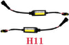 Wakauto 2pcs Car LED Headlamp Decoder H11 Load Resistor Error Free Anti-flicker Harness Canbus Headlight Bulb EMC Decoder